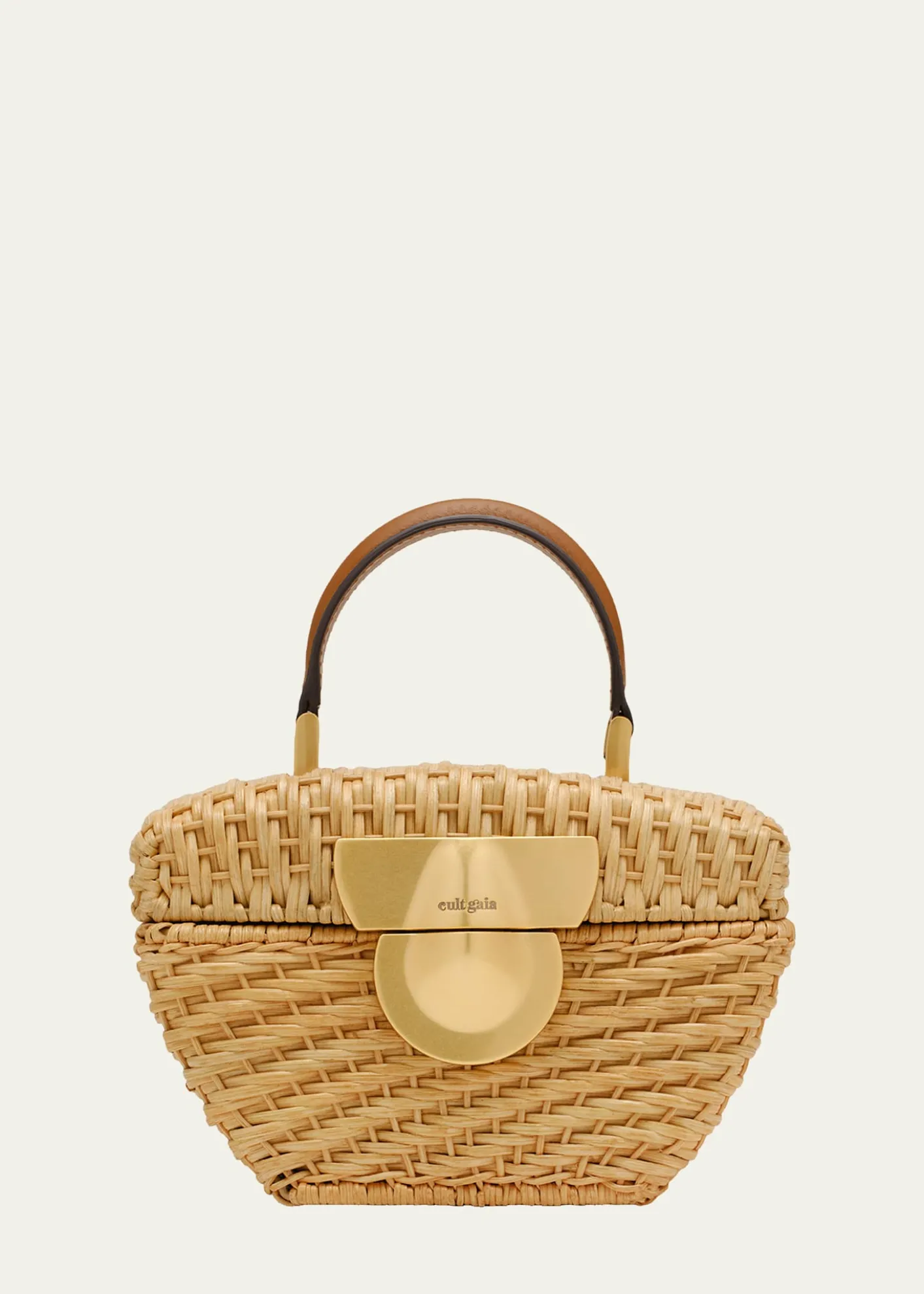 Cult GaiaTyla Woven Rattan Top-Handle Bag