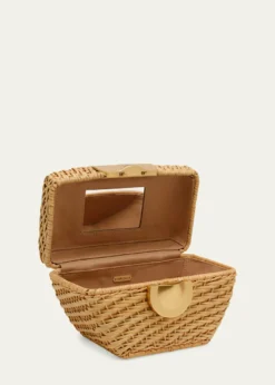 Cult GaiaTyla Woven Rattan Top-Handle Bag