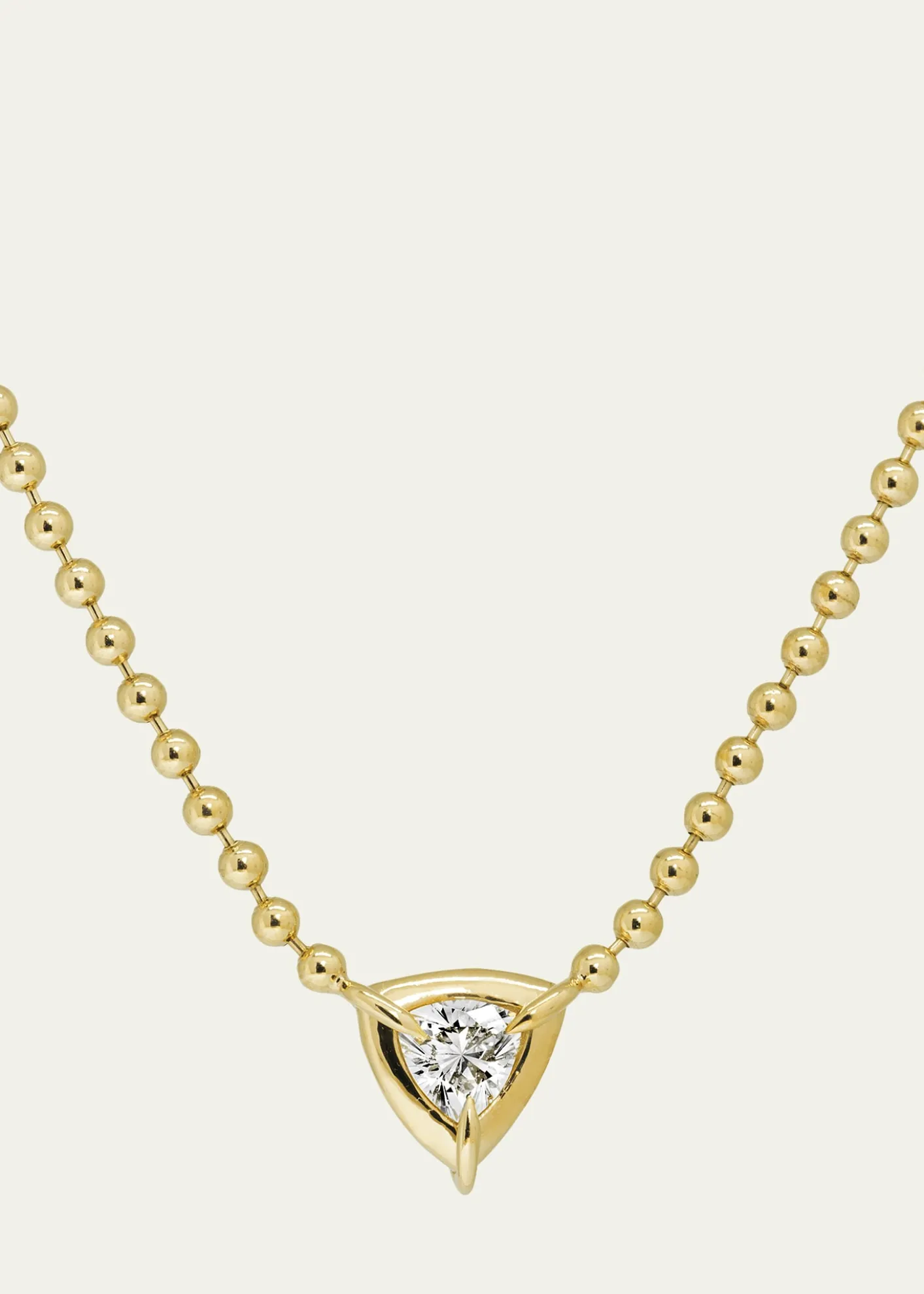 Dara KayeSolar Drop Trillion Solitaire Necklace