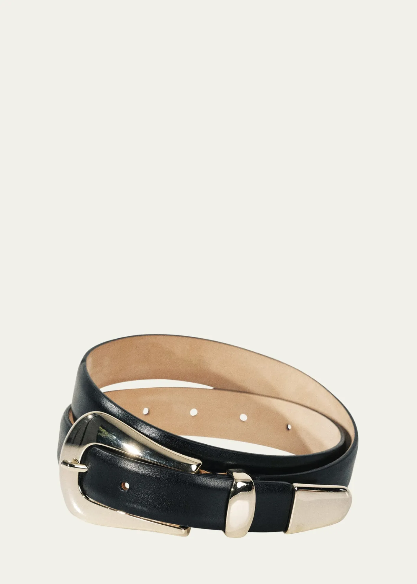 DehancheColette Gold-Tone Buckle Leather Belt
