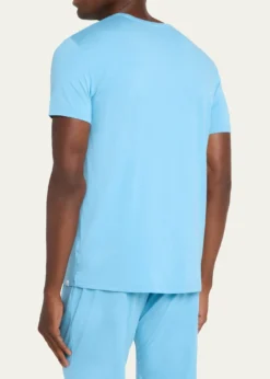 Derek RoseMen's Basel Micro Modal Stretch Crewneck T-Shirt