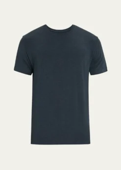 Derek RoseMen's Marl Crewneck Short-Sleeve Knit Tee
