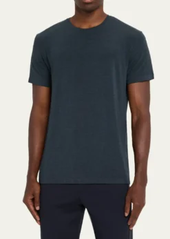 Derek RoseMen's Marl Crewneck Short-Sleeve Knit Tee