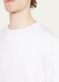 Derek RoseMen's Stretch Long Sleeve Crewneck T-Shirt