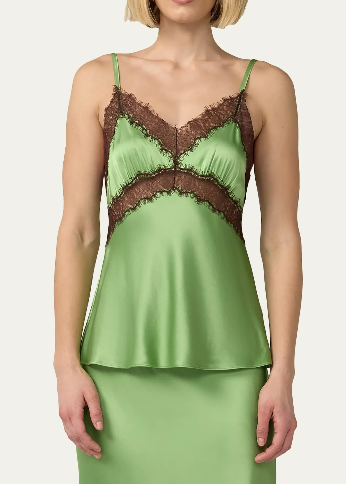 Diane von FurstenbergCamille Lace-Trim Empire Cami