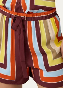 Diane von FurstenbergDelfine Geometric-Print Silk Shorts