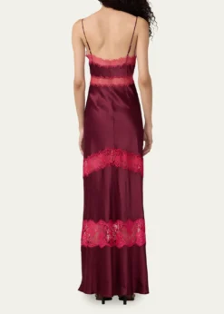 Diane von FurstenbergEden Tiered Lace-Inset Maxi Slip Dress