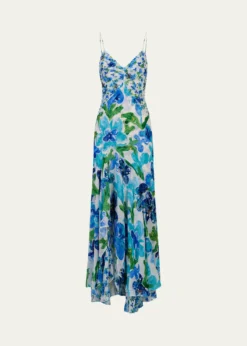 Diane von FurstenbergEileen Beaded Floral-Print Maxi Dress