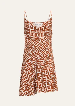 Diane von FurstenbergKai Geometric-Print Jersey Mini Dress
