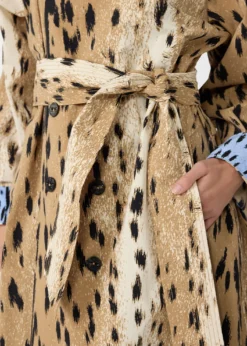 Diane von FurstenbergKamirah Belted Animal-Print Trench Coat