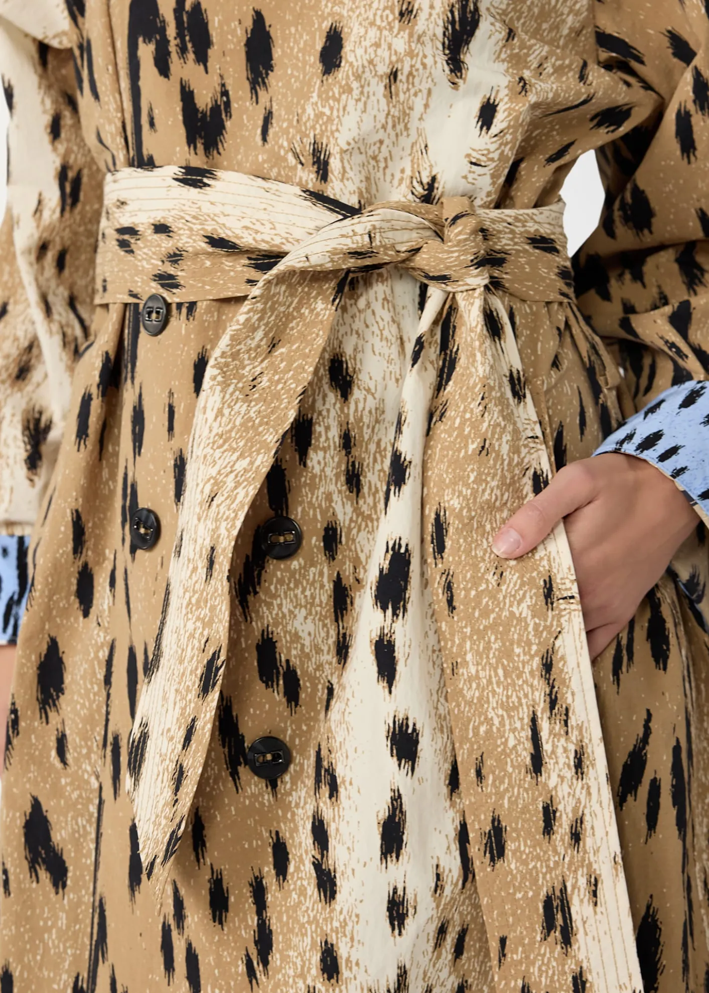 Diane von FurstenbergKamirah Belted Animal-Print Trench Coat