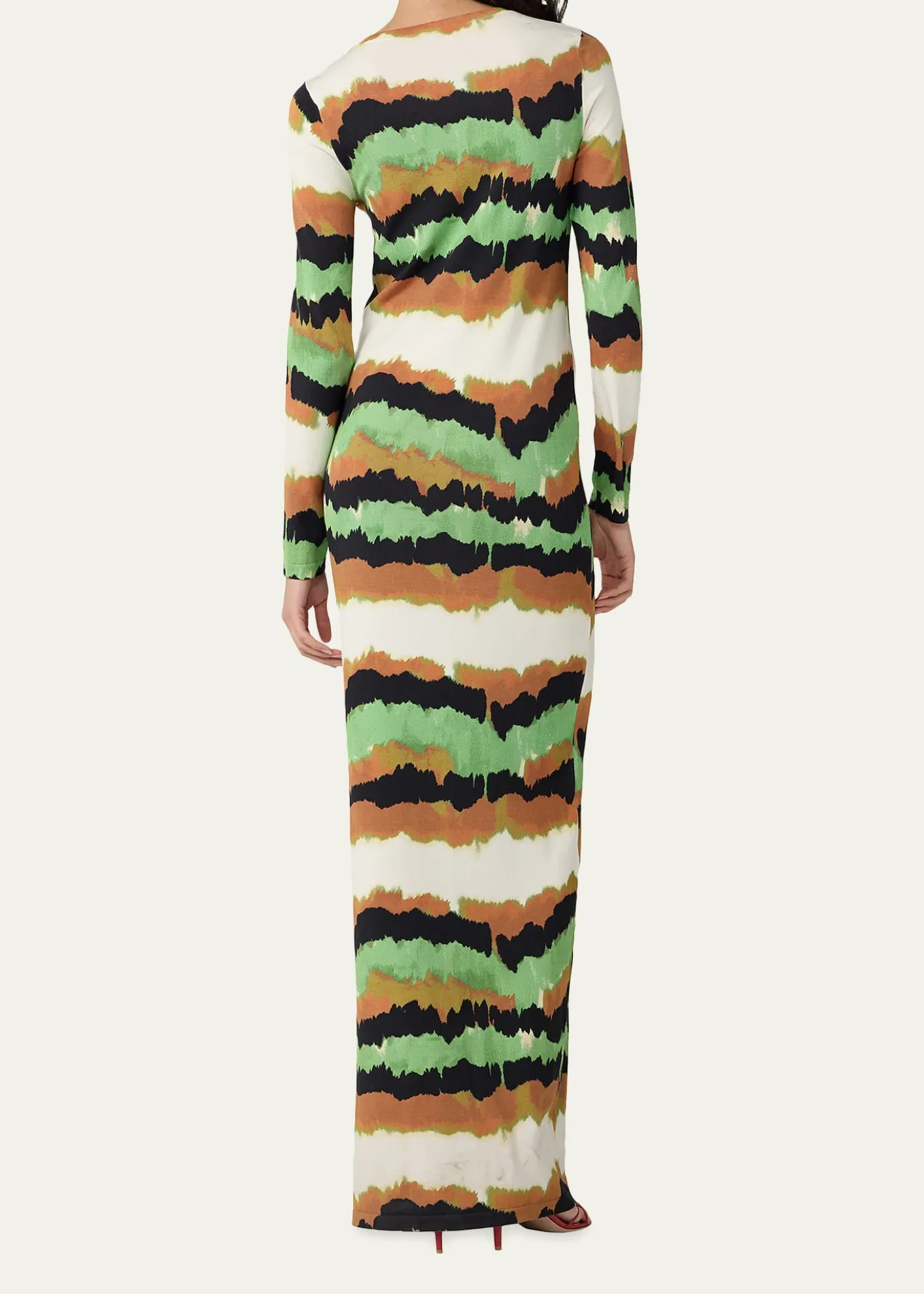 Diane von FurstenbergRobin Watercolor-Print Column Maxi Dress