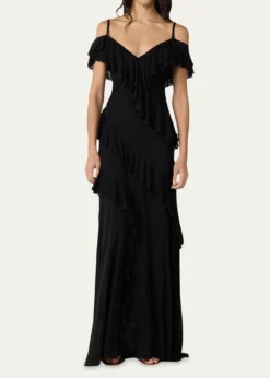 Diane von FurstenbergSofia Ruffle Cold-Shoulder Maxi Dress