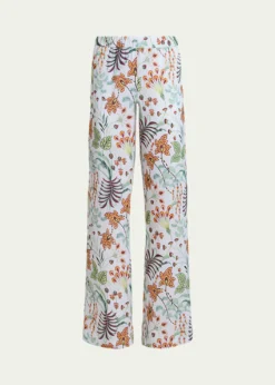 Diane von FurstenbergVerick Floral-Print Chiffon Pants