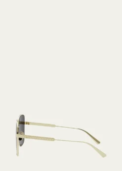 DiorDiorCannage S1U Square Metal Sunglasses