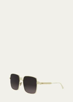DiorDiorCannage S1U Square Metal Sunglasses