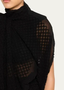 DiotimaMayor Draped Open-Back Silk Midi Dress