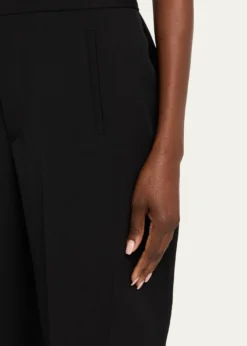 DiotimaTosh Mesh-Inset Straight-Leg Trousers