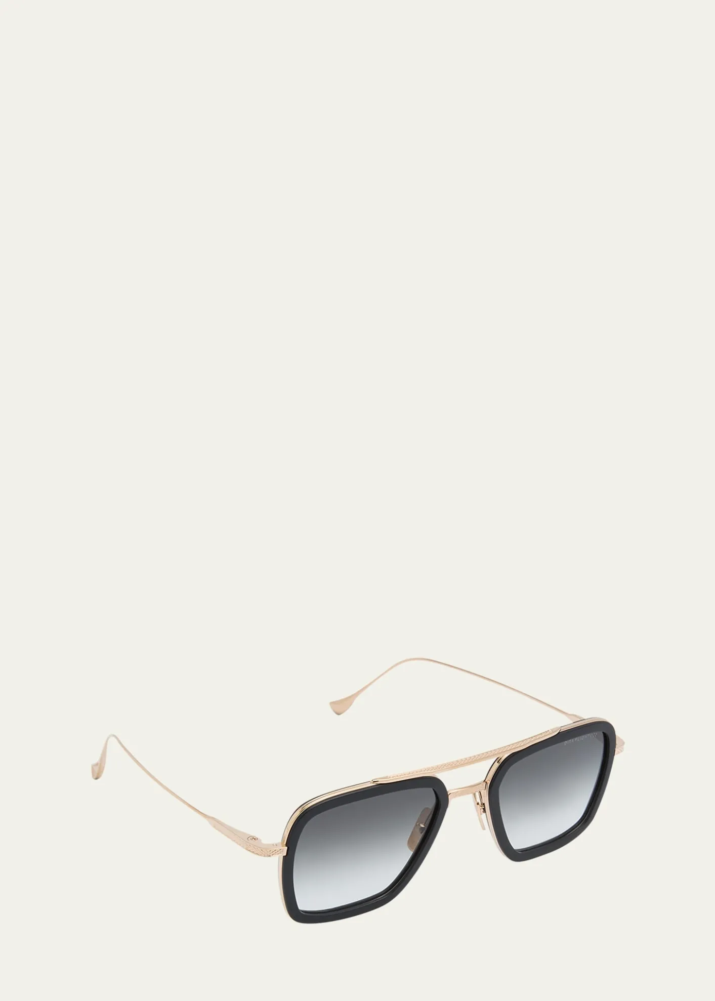 DitaMen's Flight 006 Double Bridge Metal Aviator Sunglasses