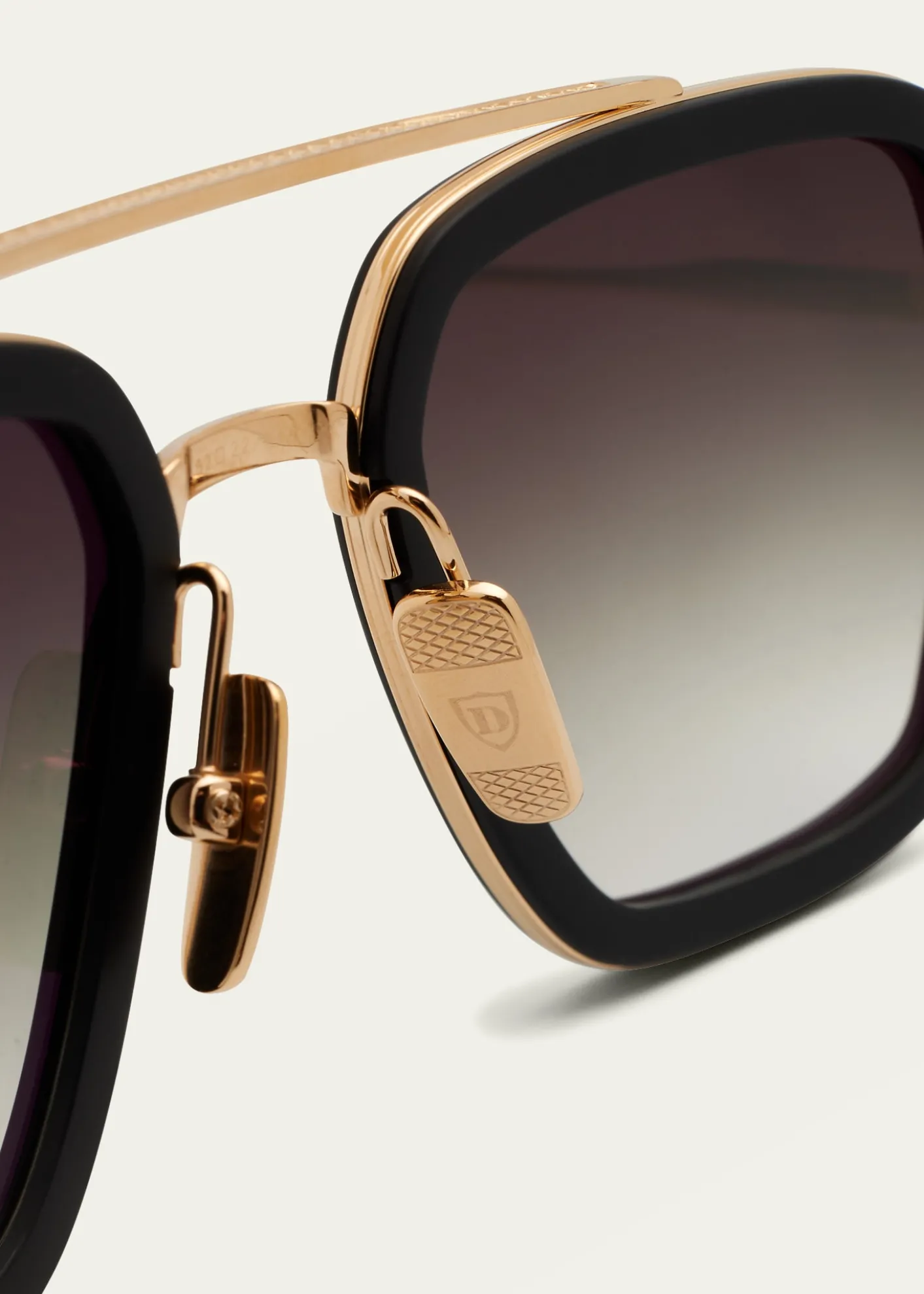 DitaMen's Flight 006 Double Bridge Metal Aviator Sunglasses