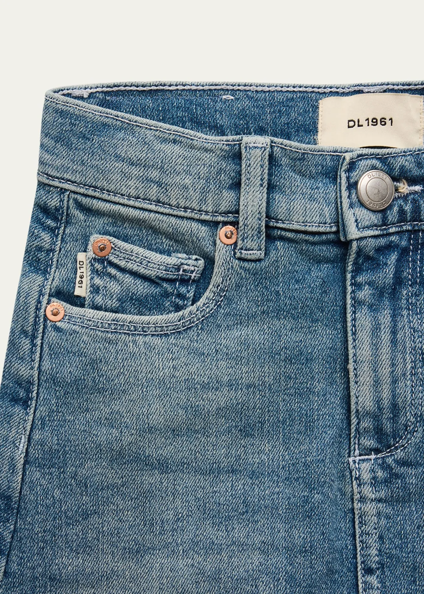 DL1961Girl's Jenny Denim Mini Skirt, Size 7-14