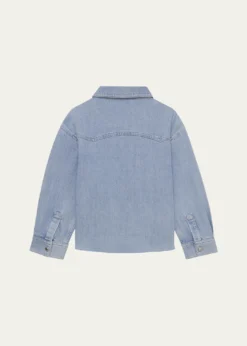 DL1961Girl's Olivia Western Denim Shirt, Size S-L