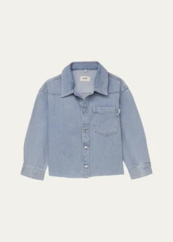 DL1961Girl's Olivia Western Denim Shirt, Size S-L