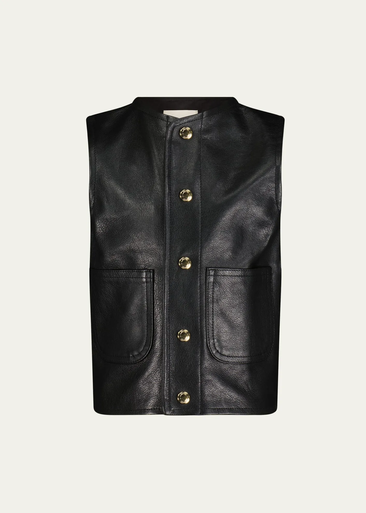 DL1961Girl's Vicki Leather Vest, Size S-L
