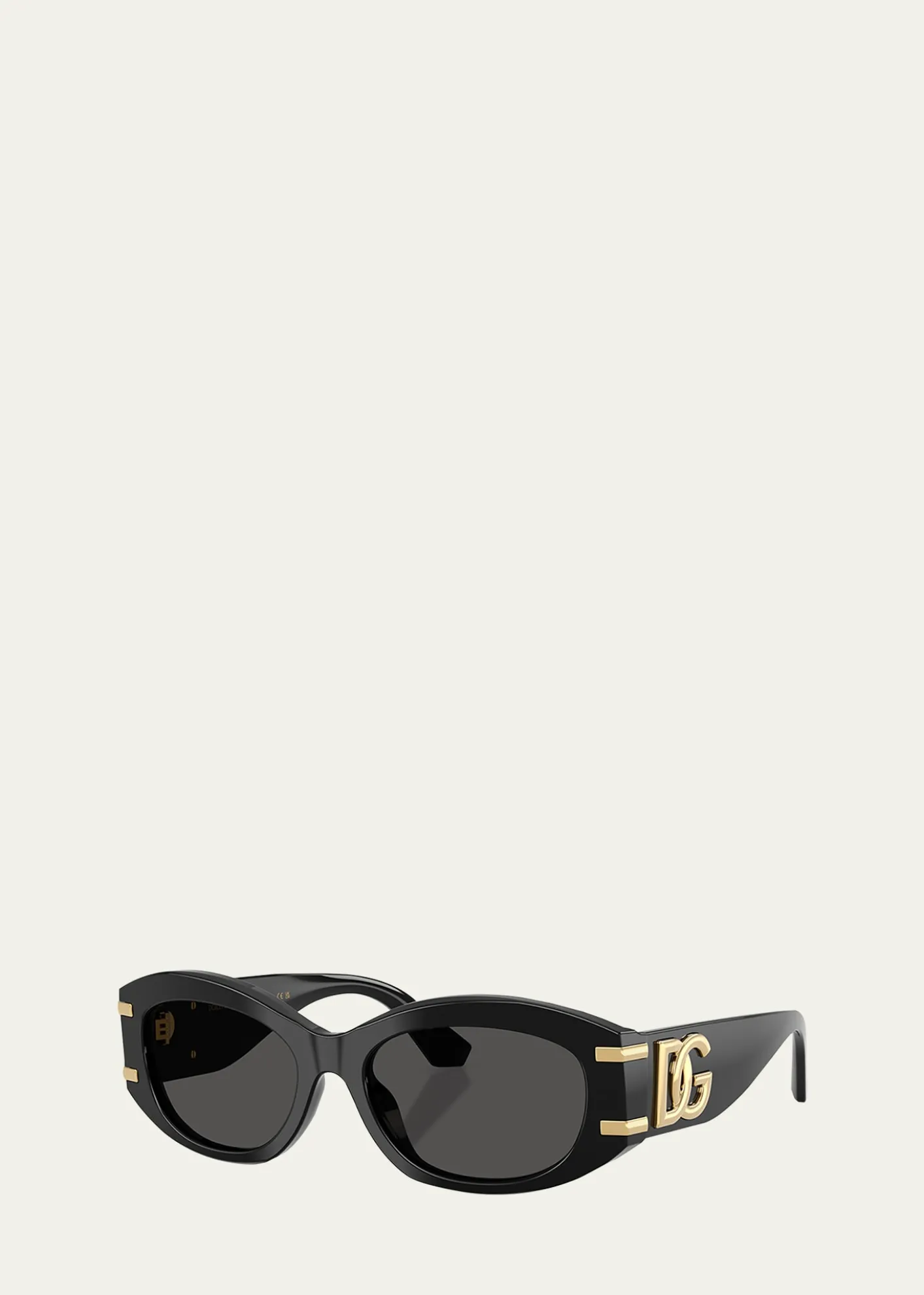 Dolce&GabbanaDG4502 Oval Acetate Sunglasses