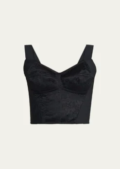 Dolce&GabbanaLace Jacquard Crop Bustier Top