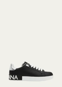 Dolce&GabbanaLeather Logo Low-Top Sneakers