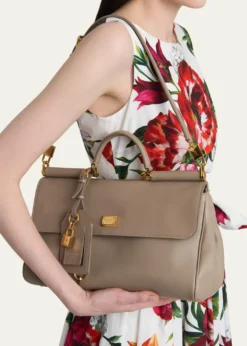 Dolce&GabbanaMy Sicily Leather Top-Handle Bag