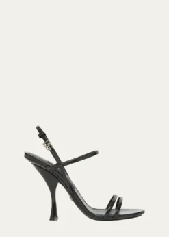 Dolce&GabbanaPatent Leather Double-Strap Sandals