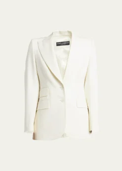 Dolce&GabbanaPeak Lapel Stretch Blazer