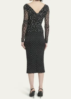Dolce&GabbanaPolka-Dot Tulle Wrap Top