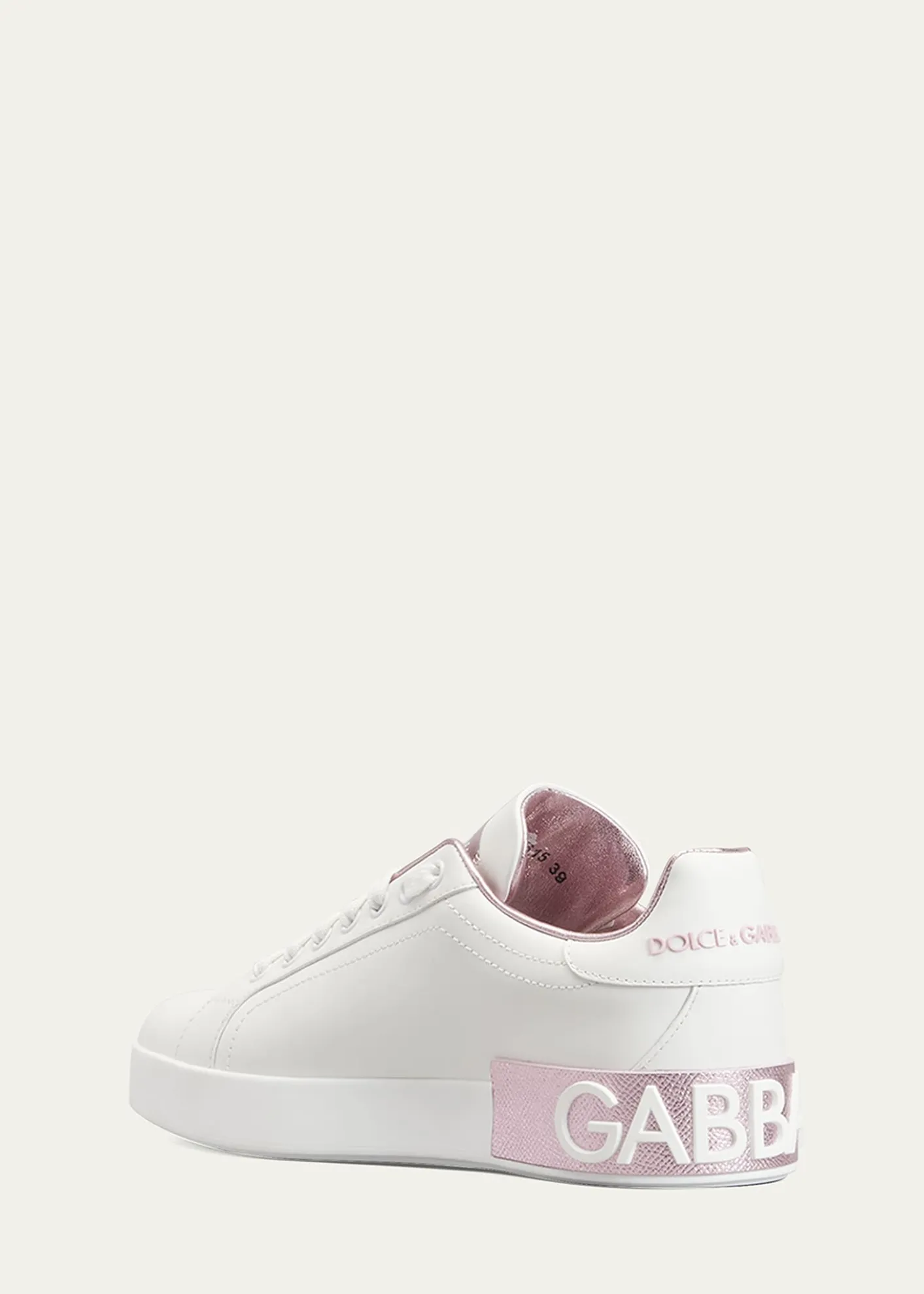 Dolce&GabbanaPortofino Bicolor Logo Low-Top Sneakers