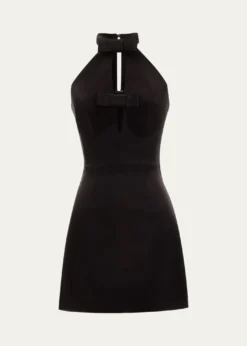 Dress the Population Black LabelMina Bow Cocktail Mini Dress
