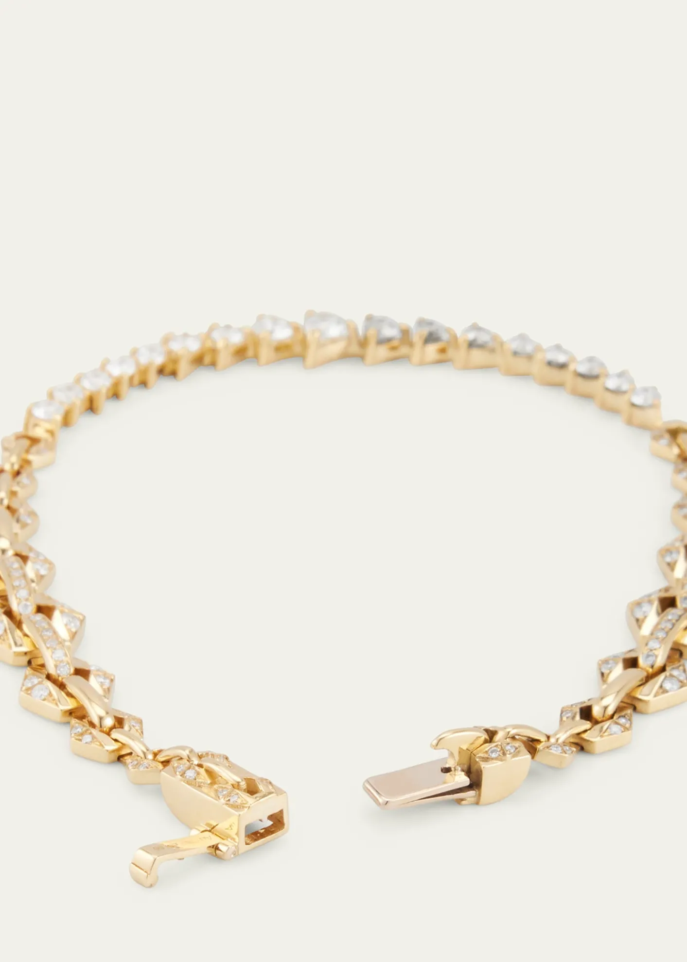 Dries Criel18k Yellow Gold Diamond Flow Bond Bracelet