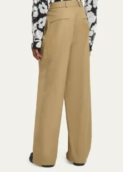 Dries Van NotenMen's Belted Loose Cotton Trousers