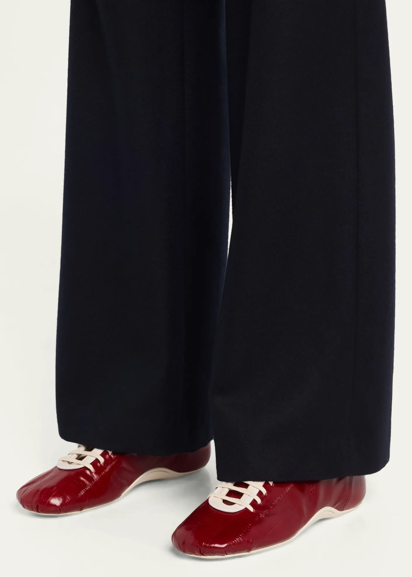 Dries Van NotenLeren Glossy Eel-Effect Leather Slim Sneakers