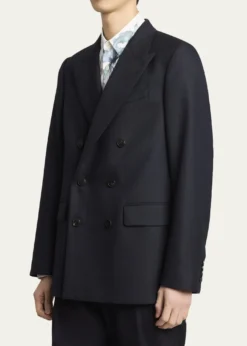 Dries Van NotenMen's Buforden Double-Breasted Wool Jacket
