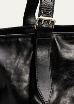 Dries Van NotenMen's Leather Messenger Bag with Shoulder Strap