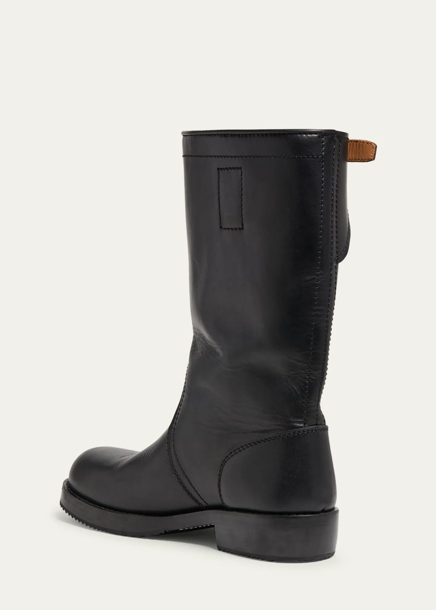 Dries Van NotenMen's Leather Side-Buckle Moto Boots
