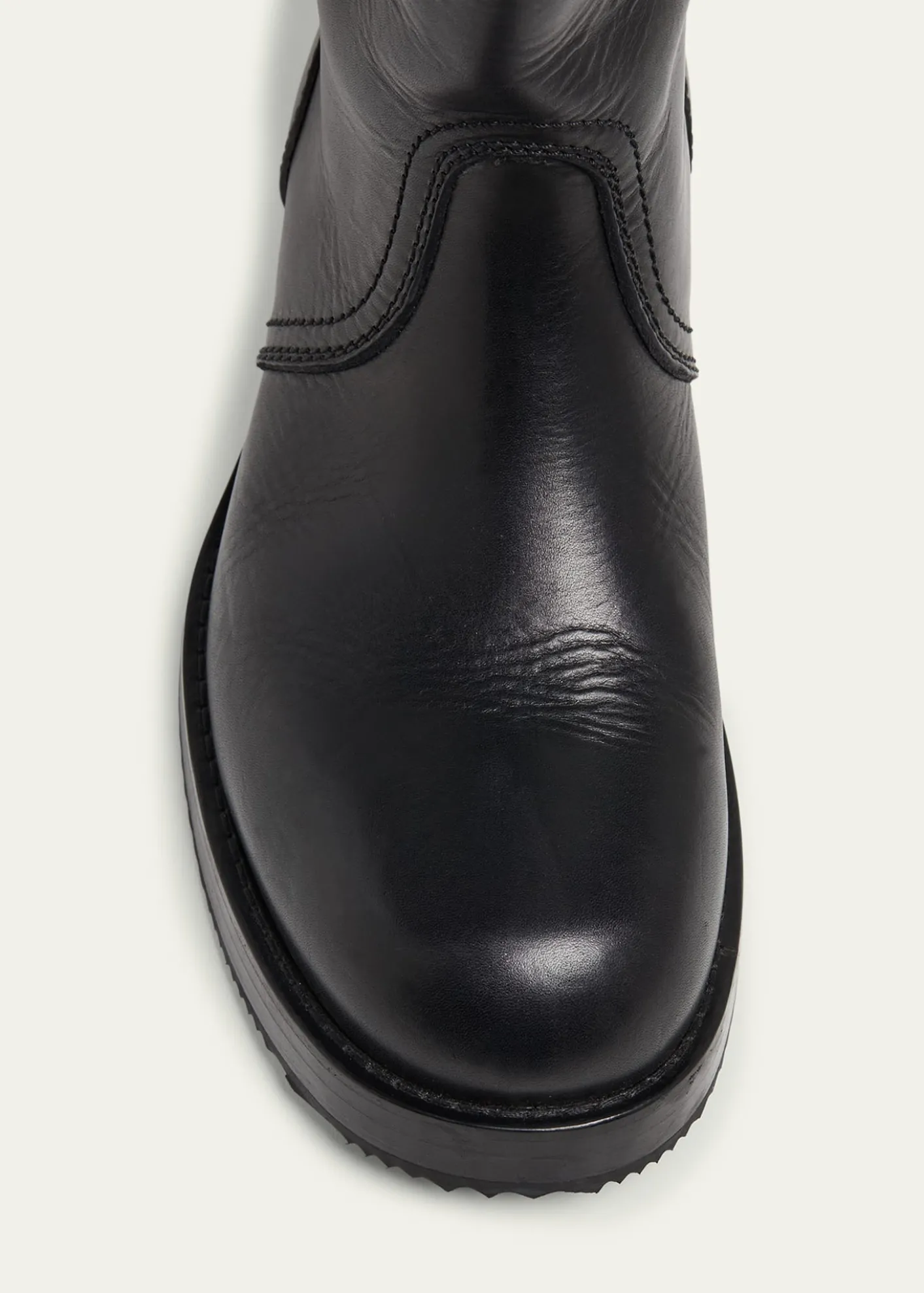 Dries Van NotenMen's Leather Side-Buckle Moto Boots
