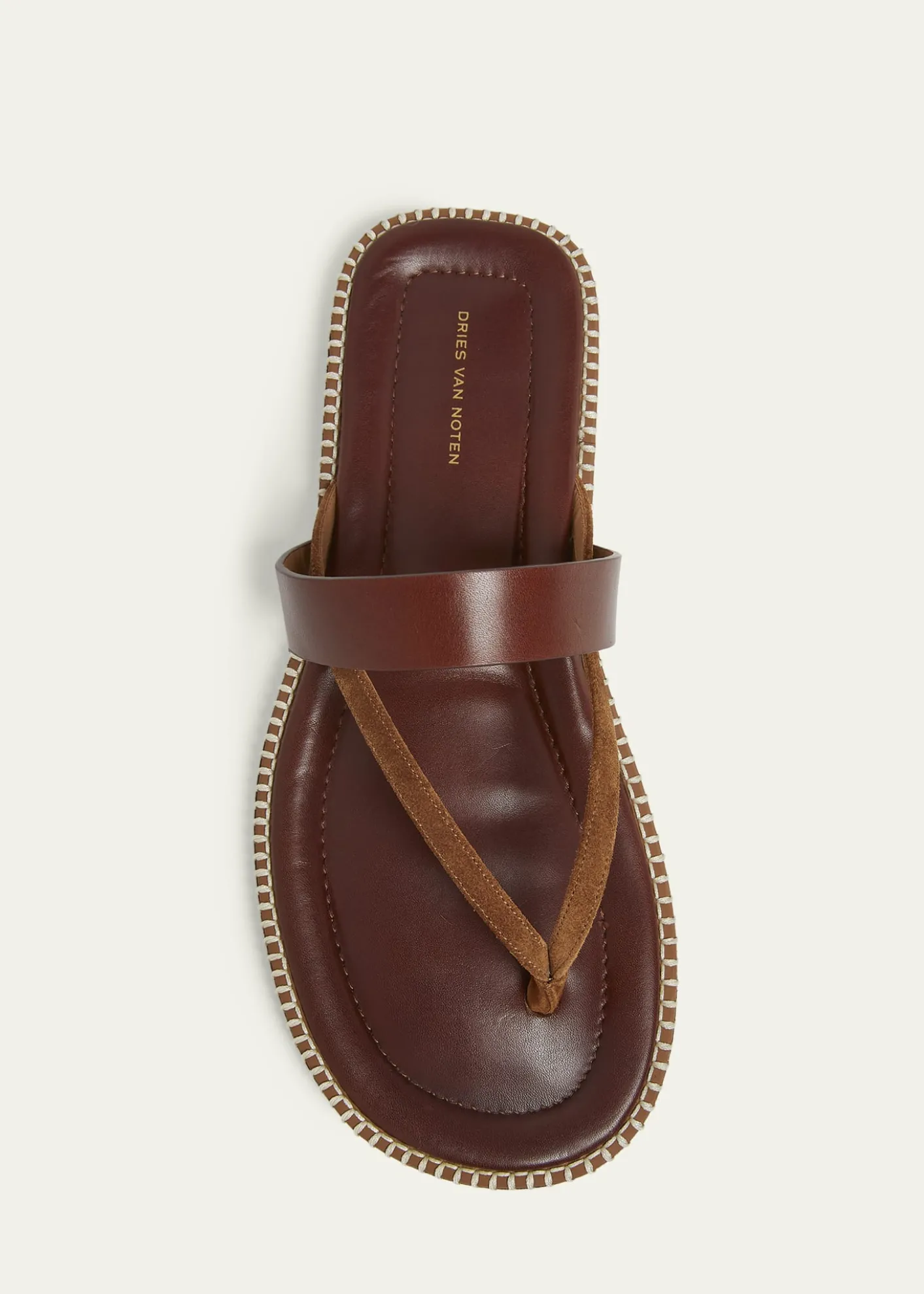 Dries Van NotenMen's Thong Leather Sandals