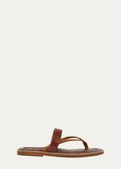 Dries Van NotenMen's Thong Leather Sandals