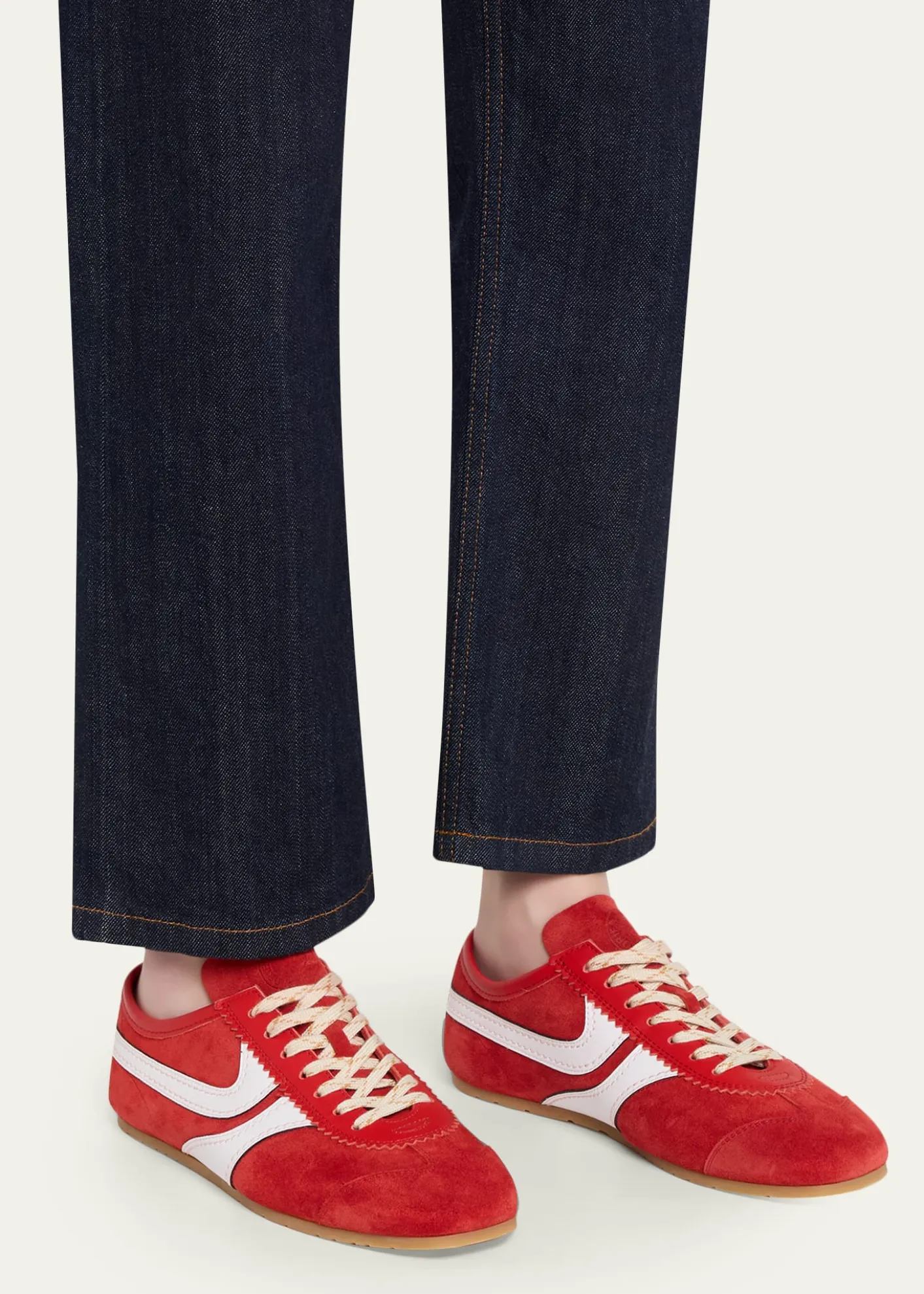 Dries Van NotenMixed Leather Retro Runner Sneakers