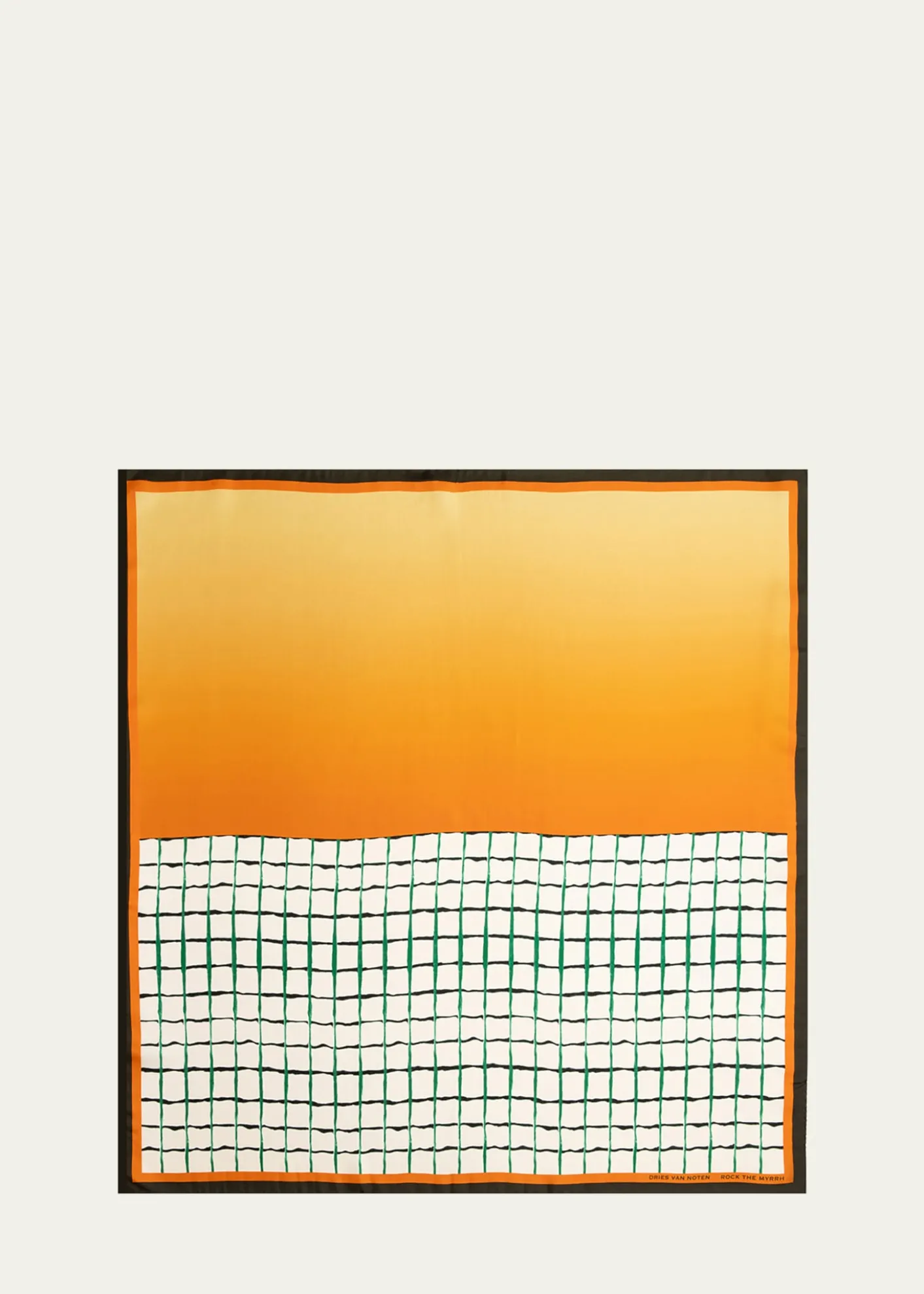 Dries Van NotenRock The Myrrh Silk Foulard