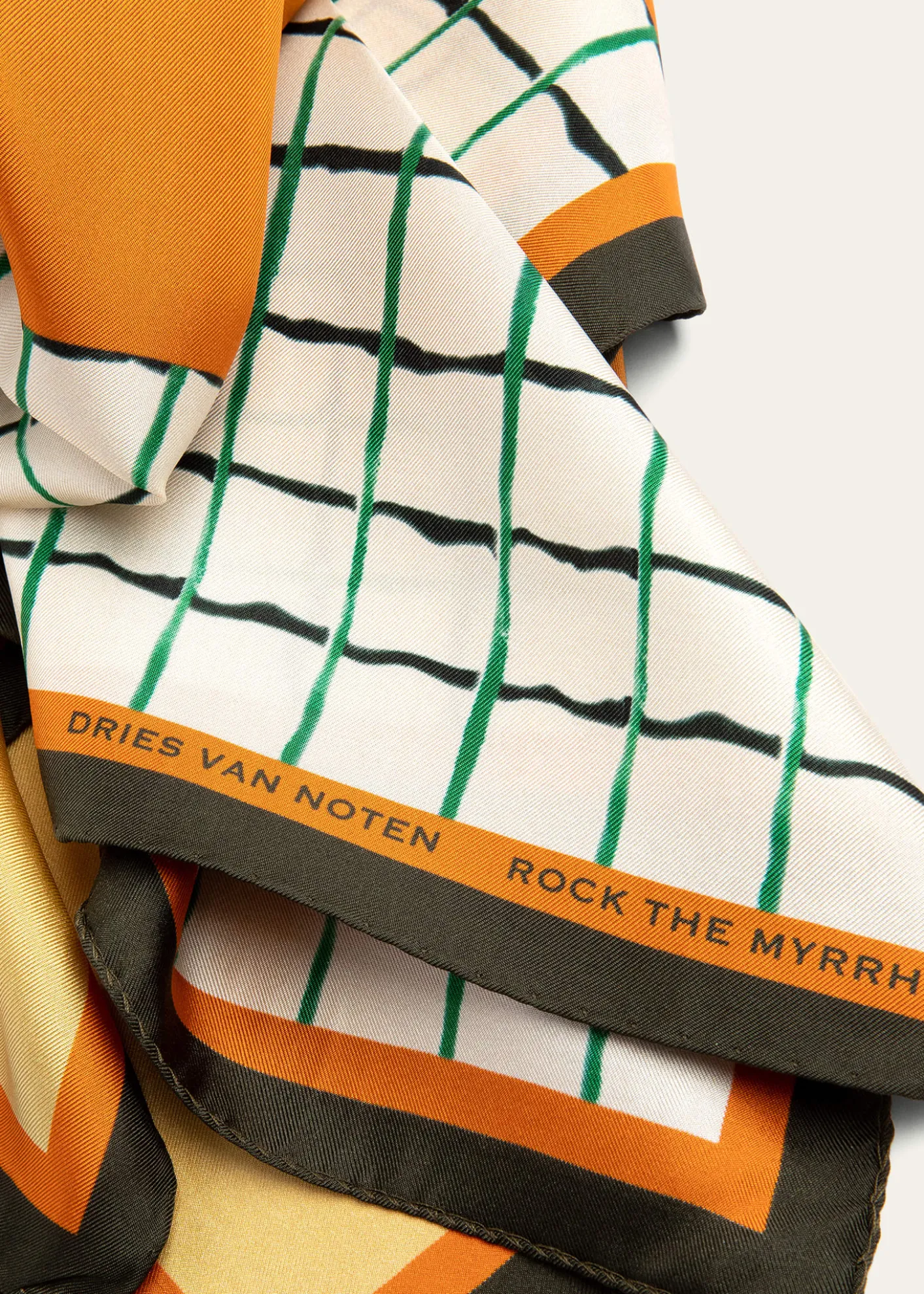 Dries Van NotenRock The Myrrh Silk Foulard