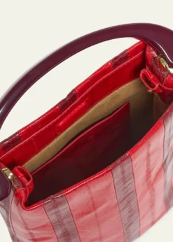 Dries Van NotenStriped Leather Top-Handle Bag